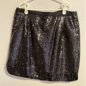 Jcrew sequin mini skirt